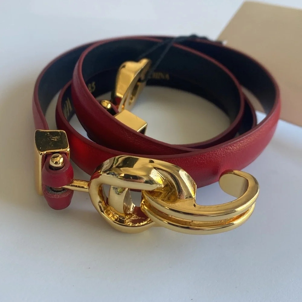 NWT Zara Red Leather Belt